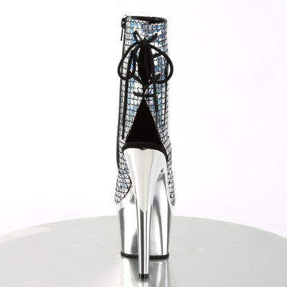 Pleaser Botas de tobillo para mujer ADORE-1018msc SLV Hologram / SLV Chrome