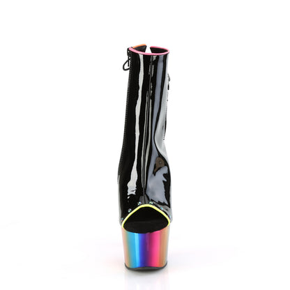 Pleaser   ADORE-1018RC-02 Blk Pat/Rainbow Chrome