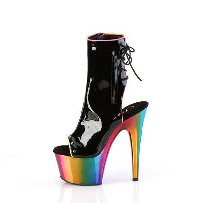 Pleaser   ADORE-1018RC-02 Blk Pat/Rainbow Chrome