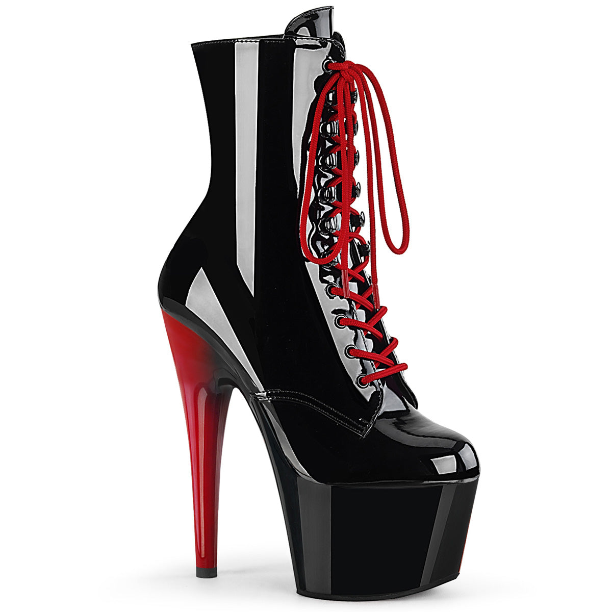 Pleaser  Botines ADORE-1020 BLK PAT / BLK-ROJO