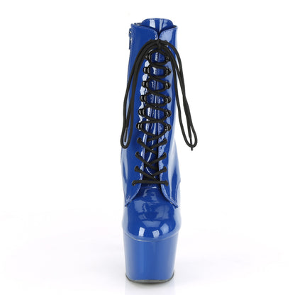 Pleaser Botas de tobillo para mujer ADORE-1020 Royal Blue Pat / Royal Blue