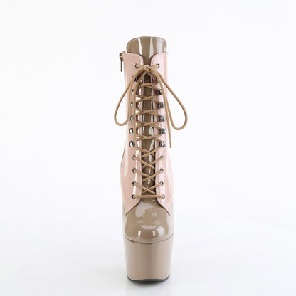 Pleaser Women's Platform Shoes ADORE-1020DC Dusty Pink-Sand Pat/M