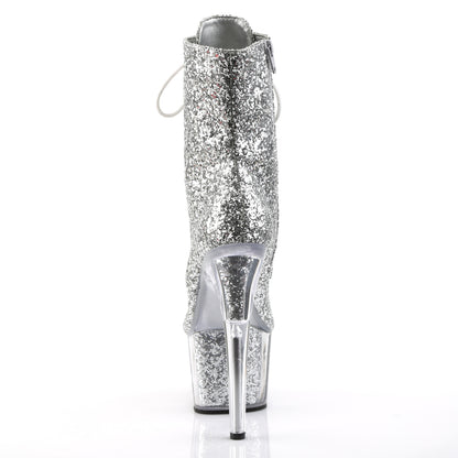 Pleaser Botas de tobillo para mujer ADORE-1020 g SLV Glitter / SLV Brillo