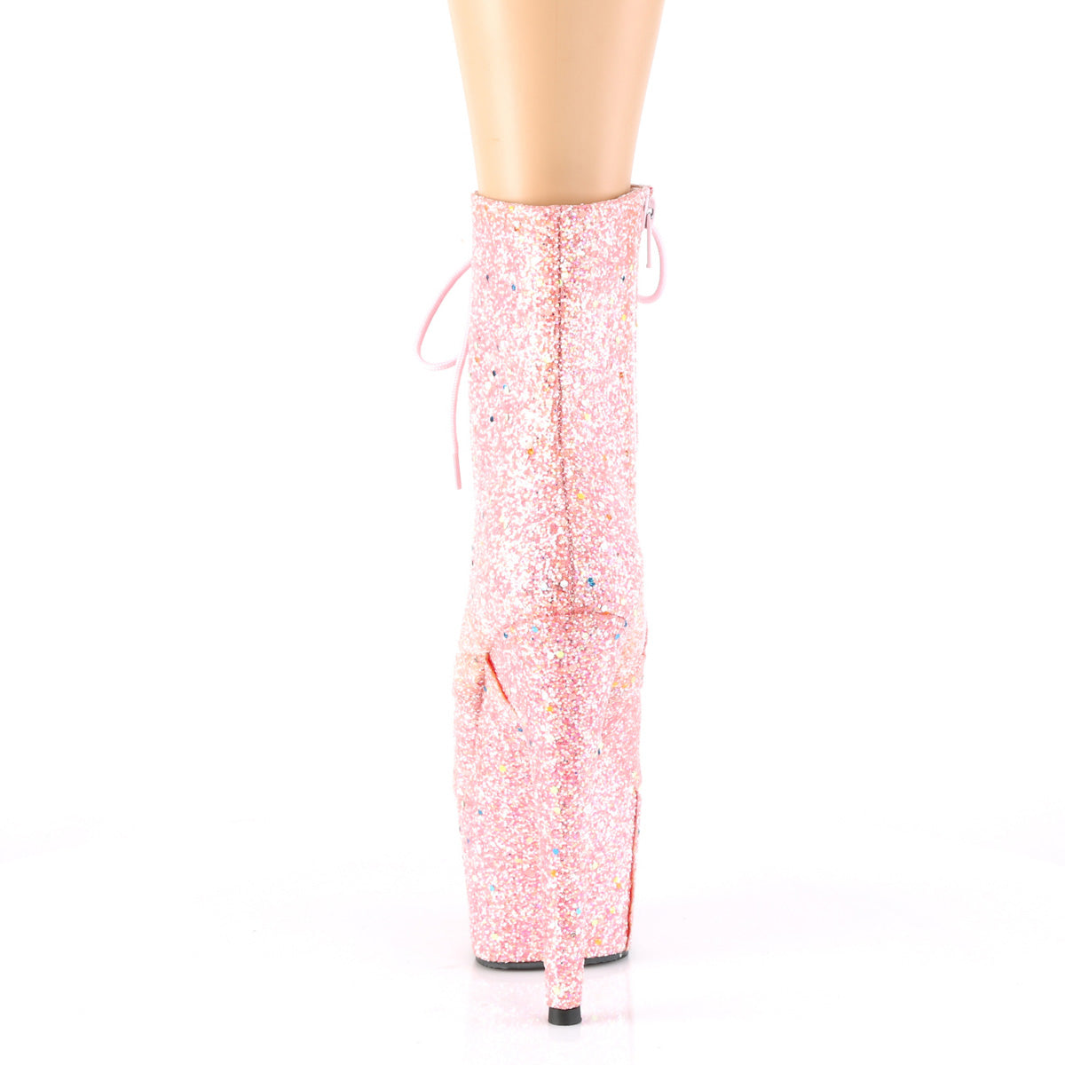 Pleaser Botas de tobillo para mujer ADORE-1020gdlg rosa múltiples brillo / rosa múltiples brillo