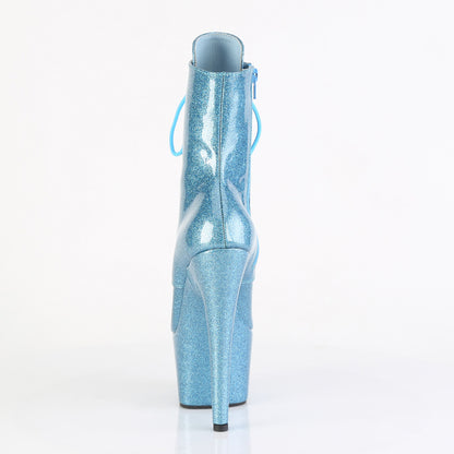 Pleaser Women's Platform Shoes ADORE-1020GP B. Blue Glitter Pat/M
