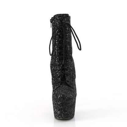 Pleaser  Botines ADORE-1020 GWR Black Glitter/Black Glitter