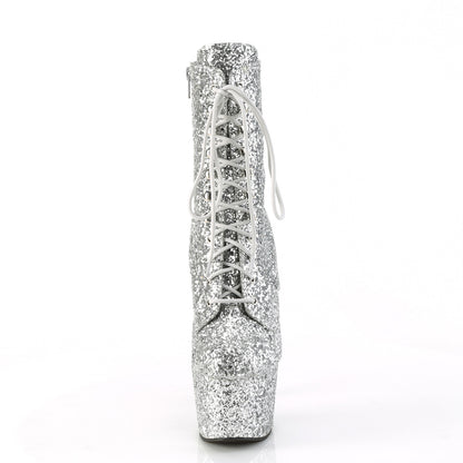 Pleaser  Botines ADORE-1020 GWR Silver brillo/brillo plateado
