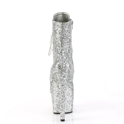 Pleaser  Botines ADORE-1020 GWR Silver brillo/brillo plateado