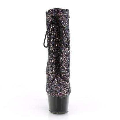 Pleaser Botas de tobillo para mujer ADORE-1020lg Púrpura Multi Brillo / BLK
