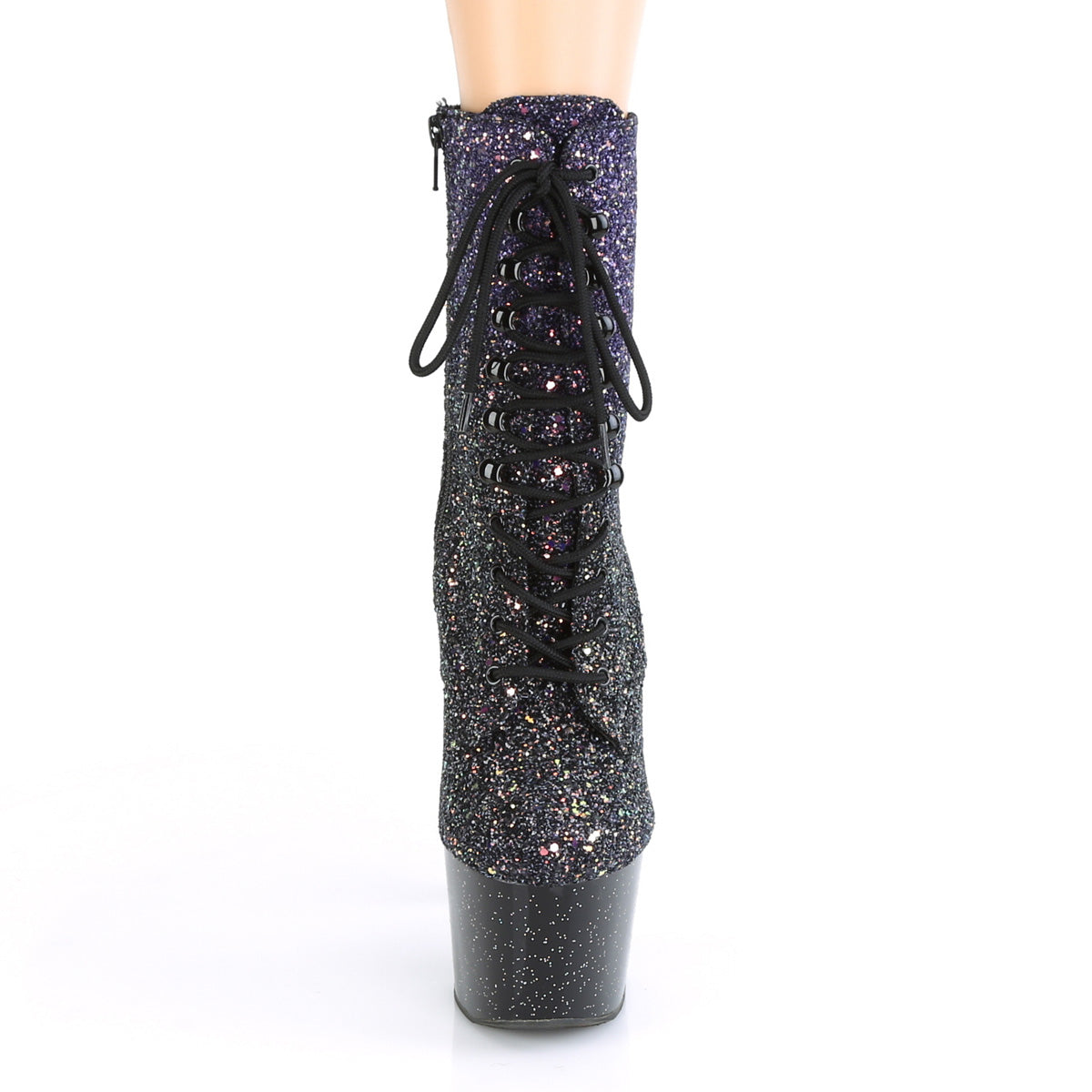 Pleaser Botas de tobillo para mujer ADORE-1020WOMBG PURPLE MULTI brillo / blk