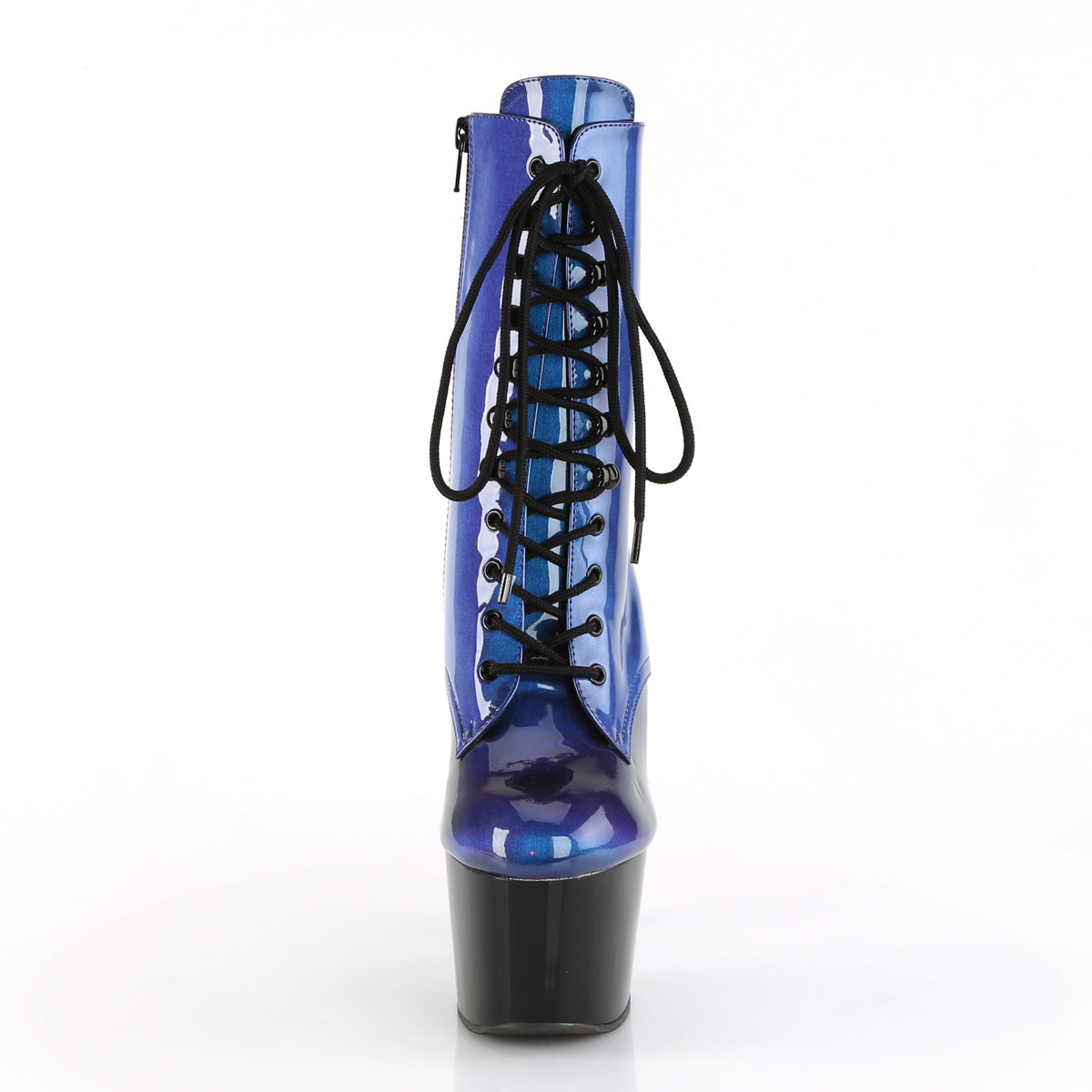 Pleaser Botas de tobillo para mujer ADORE-1020shg azul-púrpura / blk