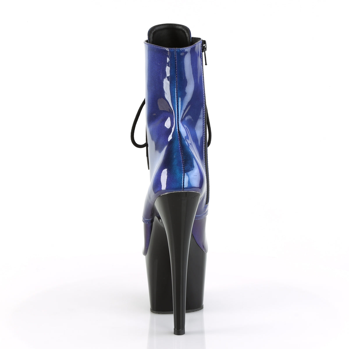 Pleaser Womens Ankle Boots ADORE-1020SHG Blue-Purple/Blk