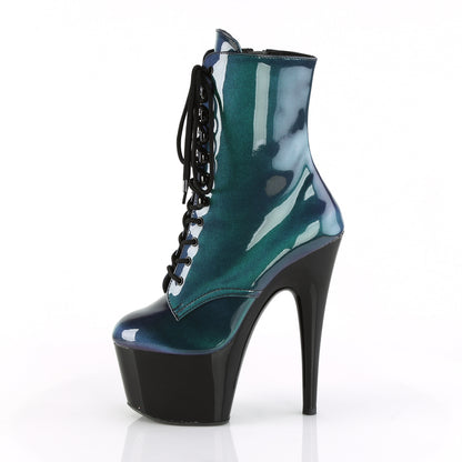 Pleaser Botas de tobillo para mujer ADORE-1020shg púrpura-verde / blk