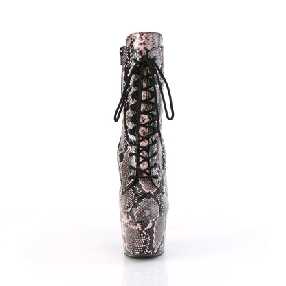 Pleaser   ADORE-1020SPWR B. Impresión de serpiente rosa/b. Estampado de serpiente rosa