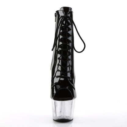 Pleaser Womens Ankle Boots ADORE-1021 Blk Pat/Clr
