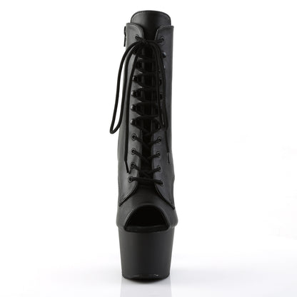 Pleaser Womens Ankle Boots ADORE-1021 Blk Faux Leather/Blk Matte