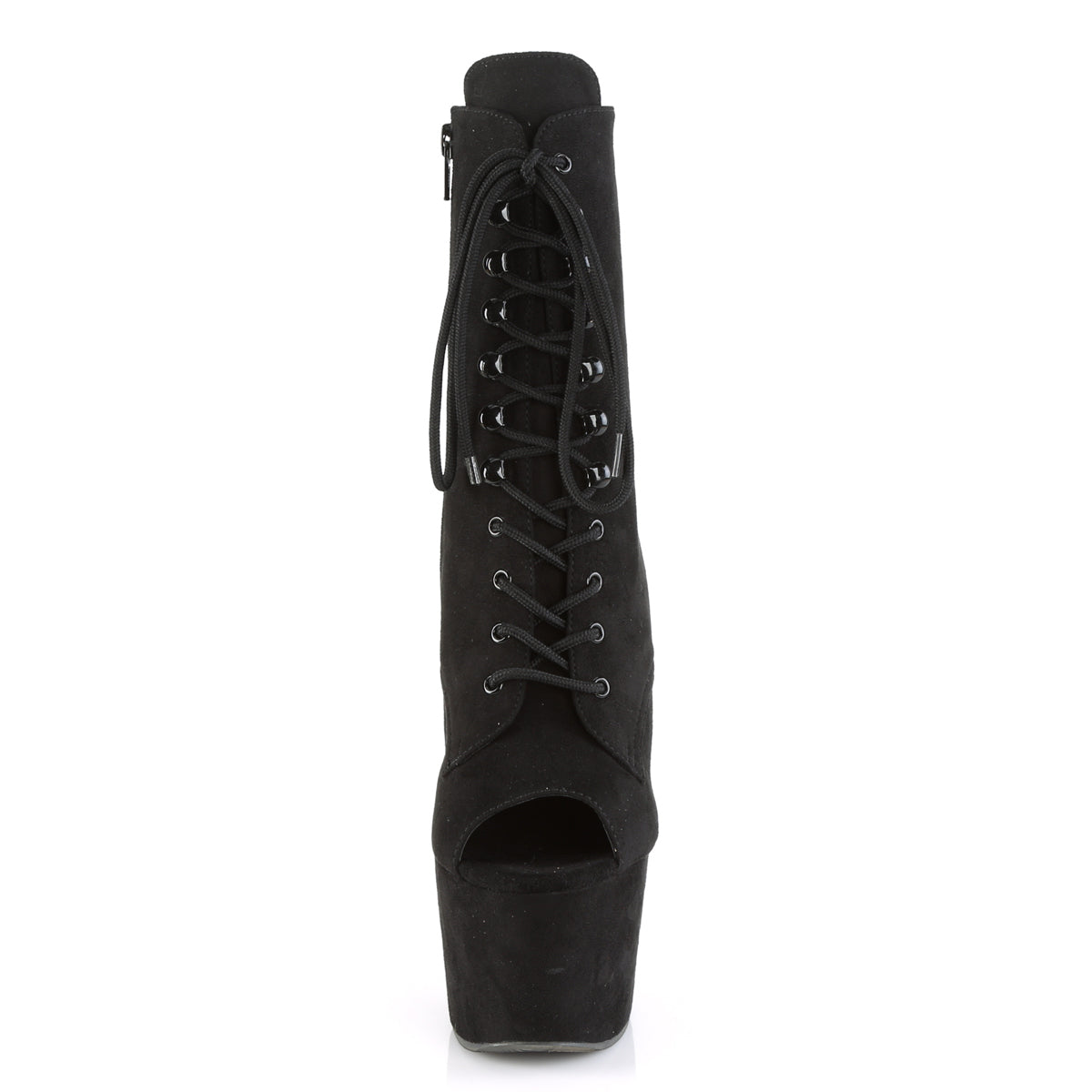 Pleaser Botas de tobillo para mujer ADORE-1021FS BLK Faux Suede / Blk Faux Suede