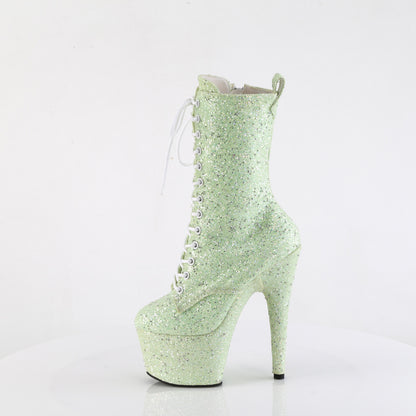 Pleaser Women's Platform Shoes ADORE-1040GR Mint Multi Glitters/Matching