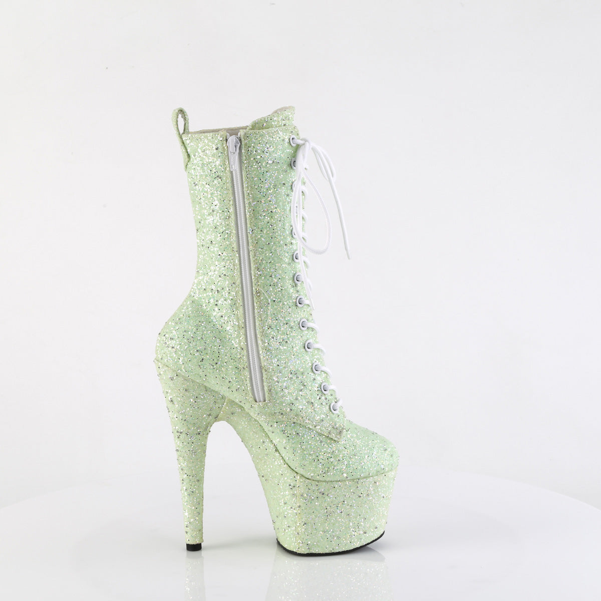 Pleaser Women's Platform Shoes ADORE-1040GR Mint Multi Glitters/Matching