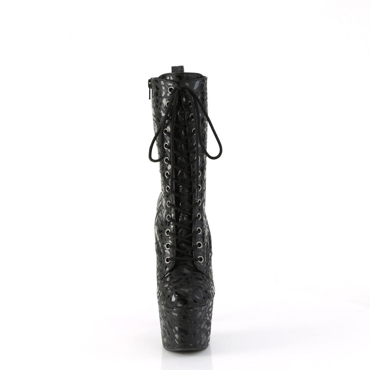 Pleaser   ADORE-1040LPH BLK LEOPARD PRINT HOLO/M