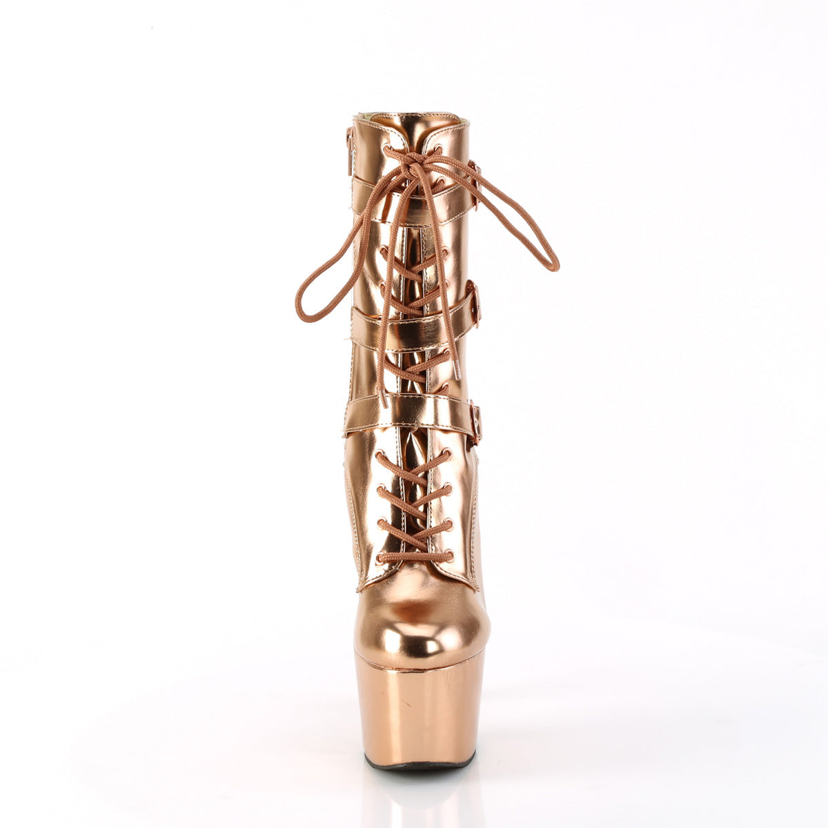 Pleaser   ADORE-1043 PU metálico de oro rosa/emparejamiento