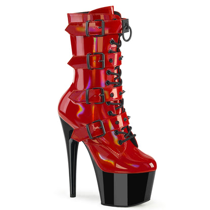Pleaser   ADORE-1046tt rojo holo pat/blk
