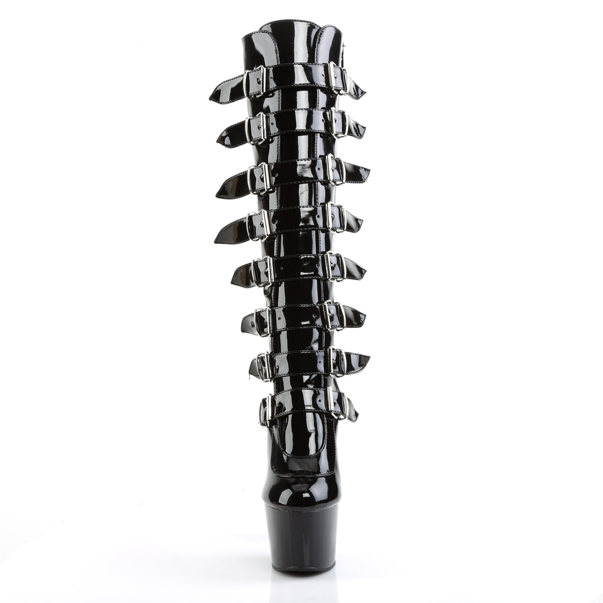 Pleaser Botas de mujer ADORE-2043 BLK PAT / BLK