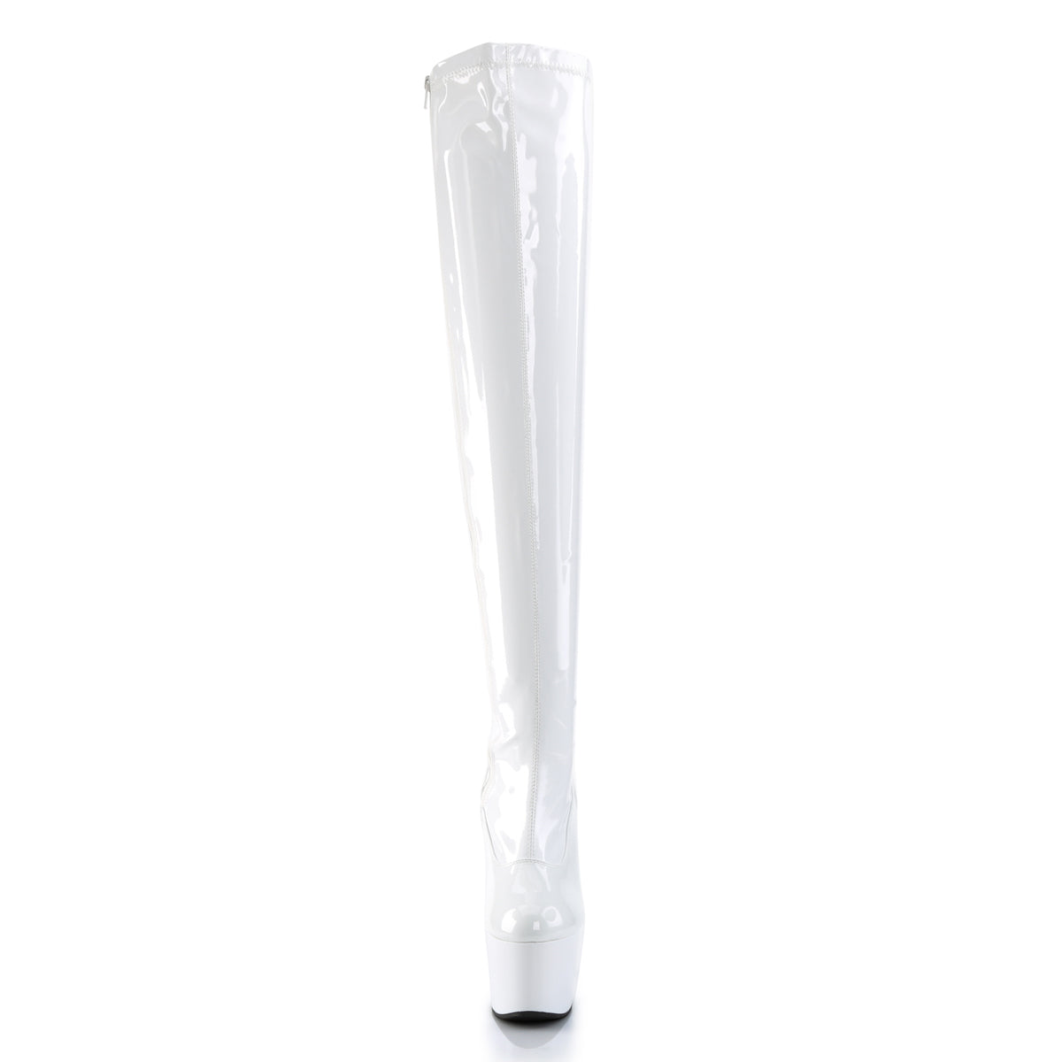 Pleaser Womens Boots ADORE-3000 Wht Str Pat/Wht