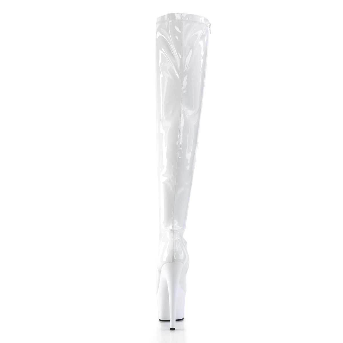 Pleaser Womens Boots ADORE-3000 Wht Str Pat/Wht