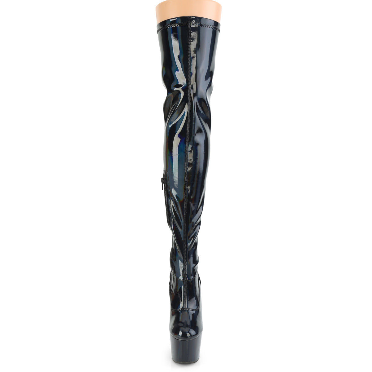 Pleaser Botas de mujer ADORE-3000HWR BLK STR. Holo / blk holo