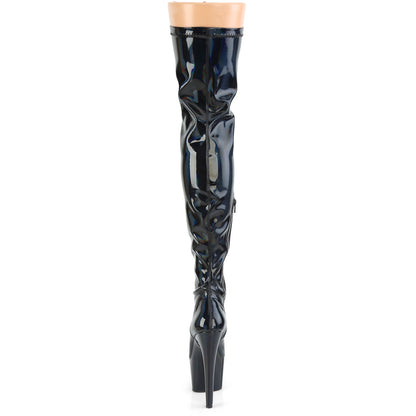Pleaser Botas de mujer ADORE-3000HWR BLK STR. Holo / blk holo