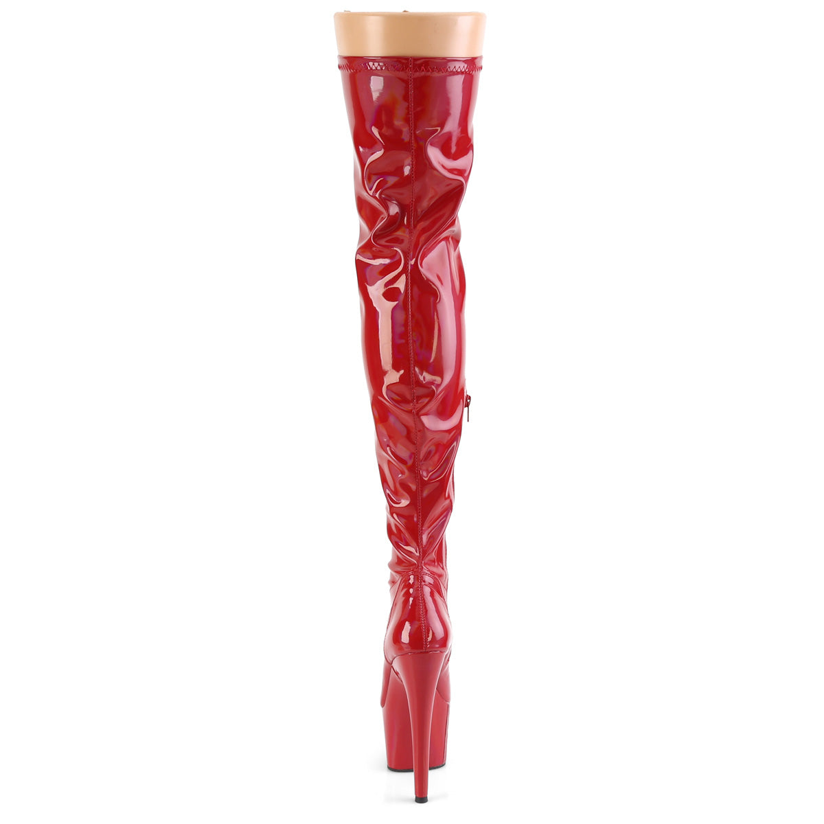 Pleaser Womens Boots ADORE-3000HWR Red Str. Holo/Red Holo