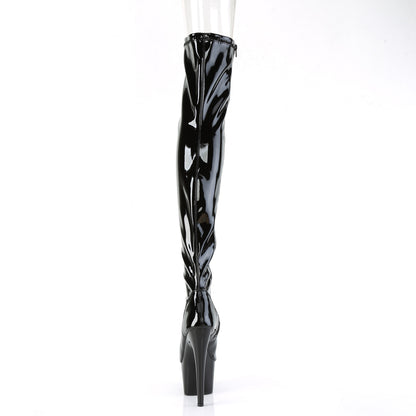 Pleaser Botas de mujer ADORE-3011 BLK STR. Pat / Blk