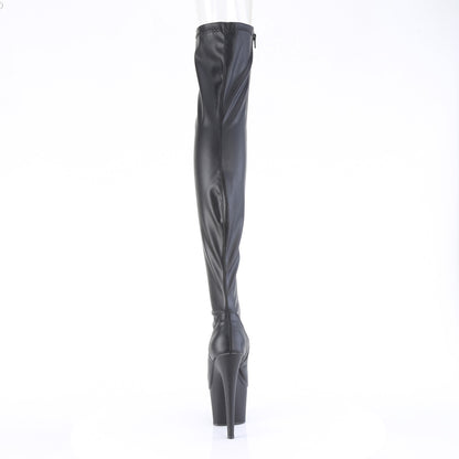 Pleaser   ADORE-3011 BLK Str. Faux Leather/Blk Matte