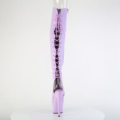 Pleaser Women's Platform Shoes ADORE-3019 Lavender Faux Leather/Lavender Matte