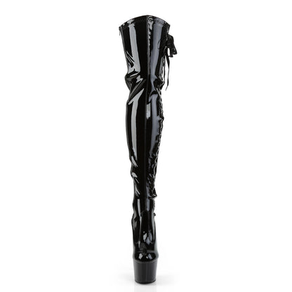 Pleaser Womens Boots ADORE-3050 Blk Str Pat/Blk