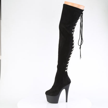 Pleaser   ADORE-3063 BLK STR Microfibra/BLK Matte