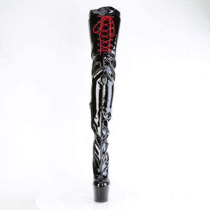 Pleaser   ADORE-4001WR BLK STRING PAT/BLK