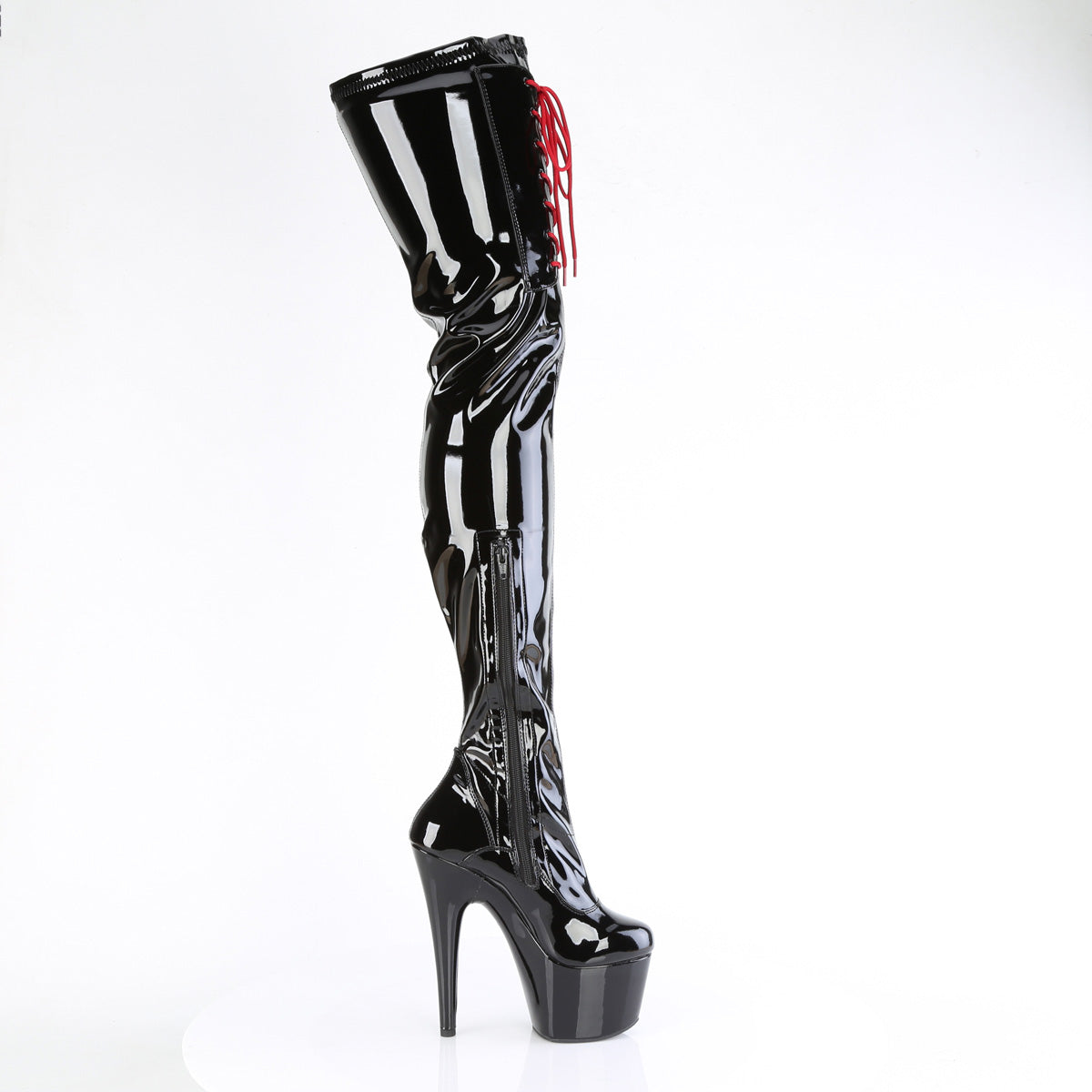 Pleaser   ADORE-4001WR BLK STRING PAT/BLK