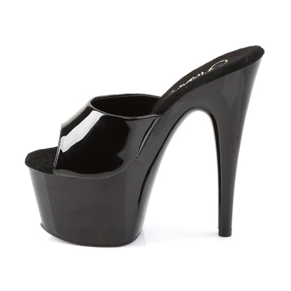 Pleaser Sandalias para mujer ADORE-701 BLK PAT / BLK
