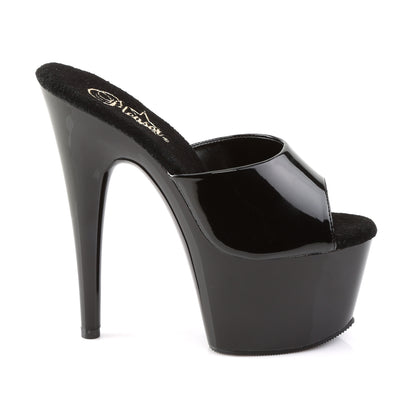 Pleaser Sandalias para mujer ADORE-701 BLK PAT / BLK