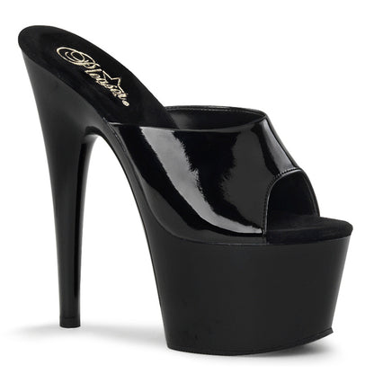Pleaser Sandalias para mujer ADORE-701 BLK PAT / BLK