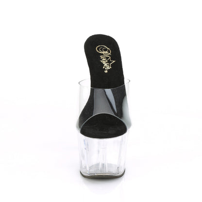 Pleaser Sandalias para mujer ADORE-701 CLR-BLK / CLR