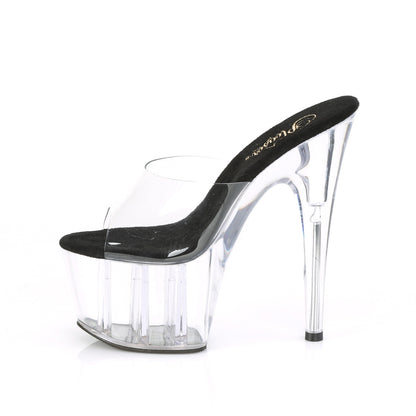 Pleaser Sandalias para mujer ADORE-701 CLR-BLK / CLR