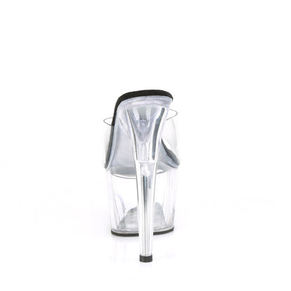 Pleaser Sandalias para mujer ADORE-701 CLR-BLK / CLR