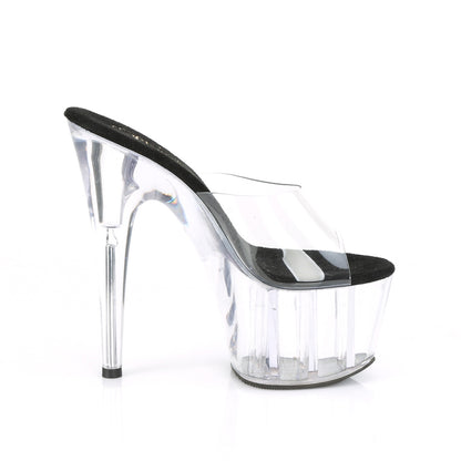 Pleaser Sandalias para mujer ADORE-701 CLR-BLK / CLR