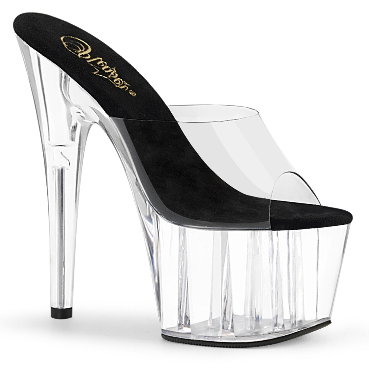 Pleaser Sandalias para mujer ADORE-701 CLR-BLK / CLR