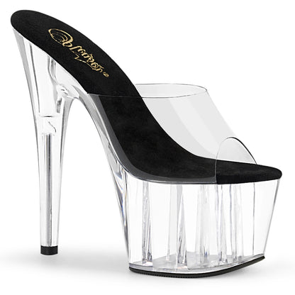 Pleaser Sandalias para mujer ADORE-701 CLR-BLK / CLR