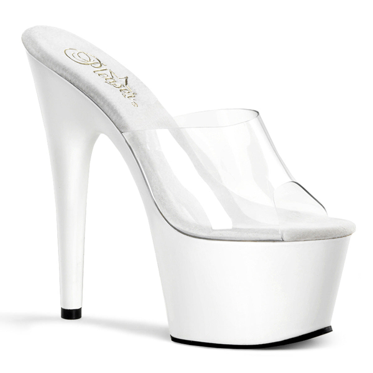 Pleaser Womens Sandals ADORE-701 Clr/Wht
