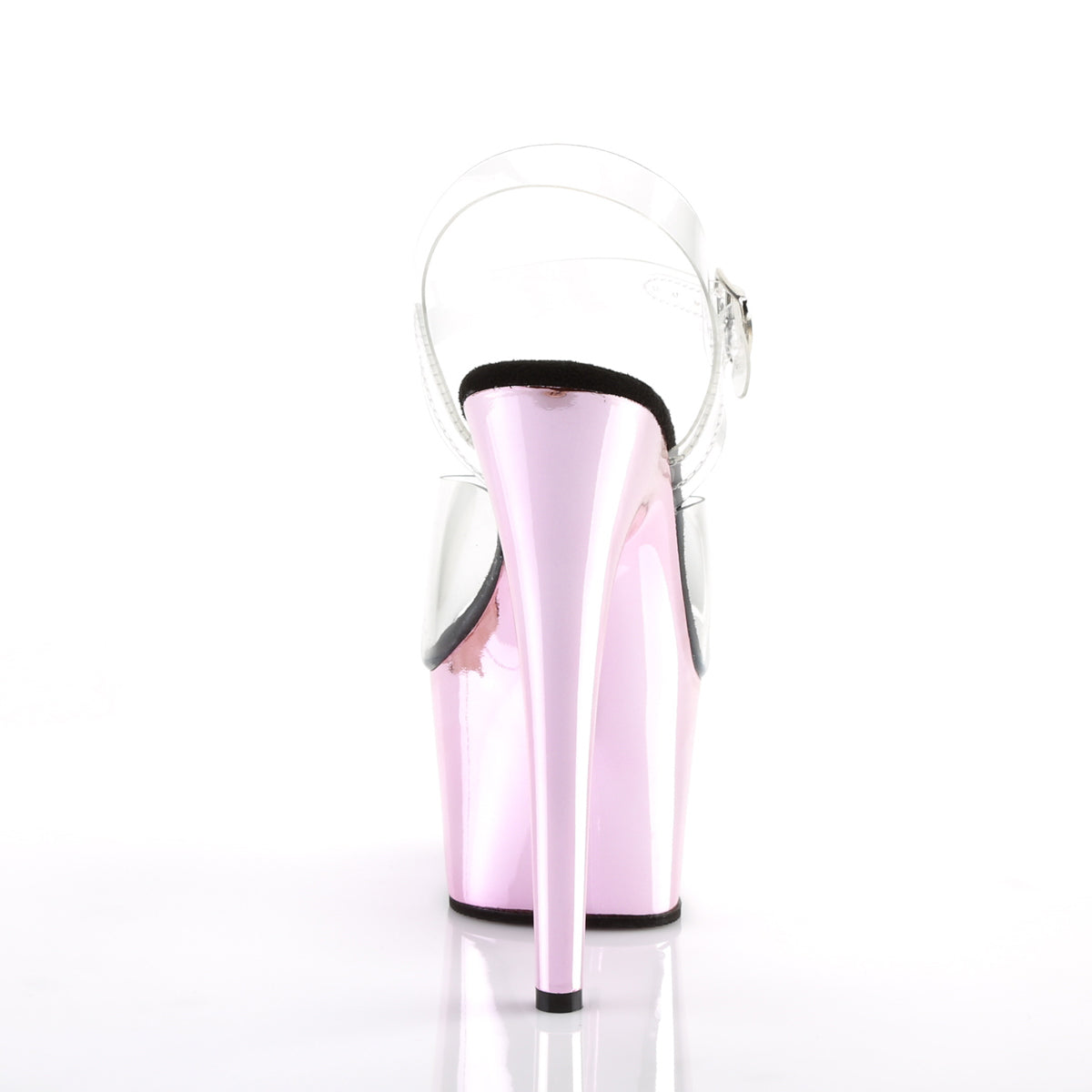Pleaser Sandalias para mujer ADORE-708 clr / b. Cromo rosa